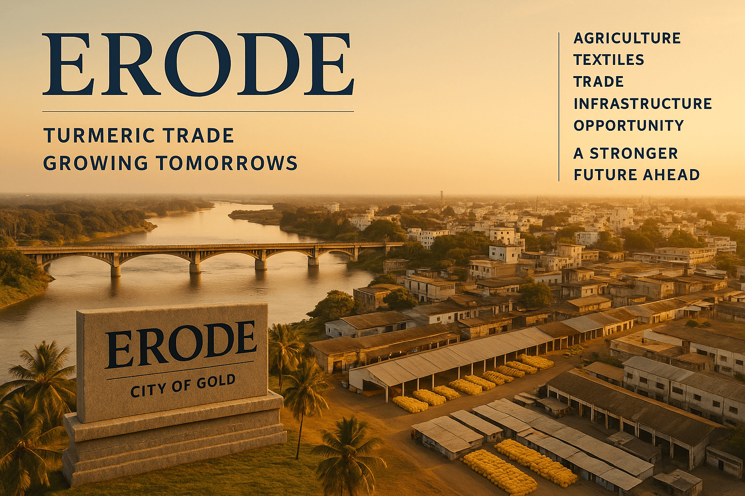 Illustrative skyline of Erode