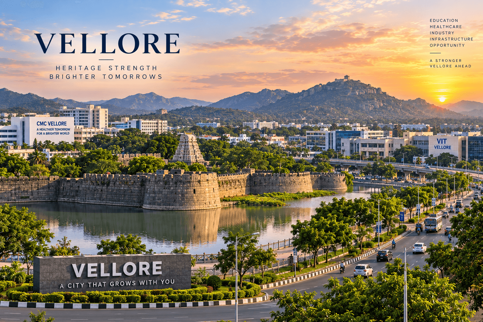 Illustrative skyline of Vellore