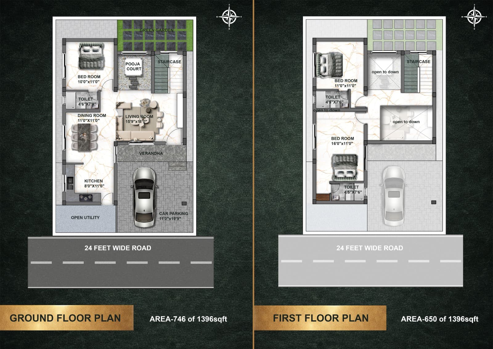 Tamil Nadu Villas Plot 261 — floor plan
