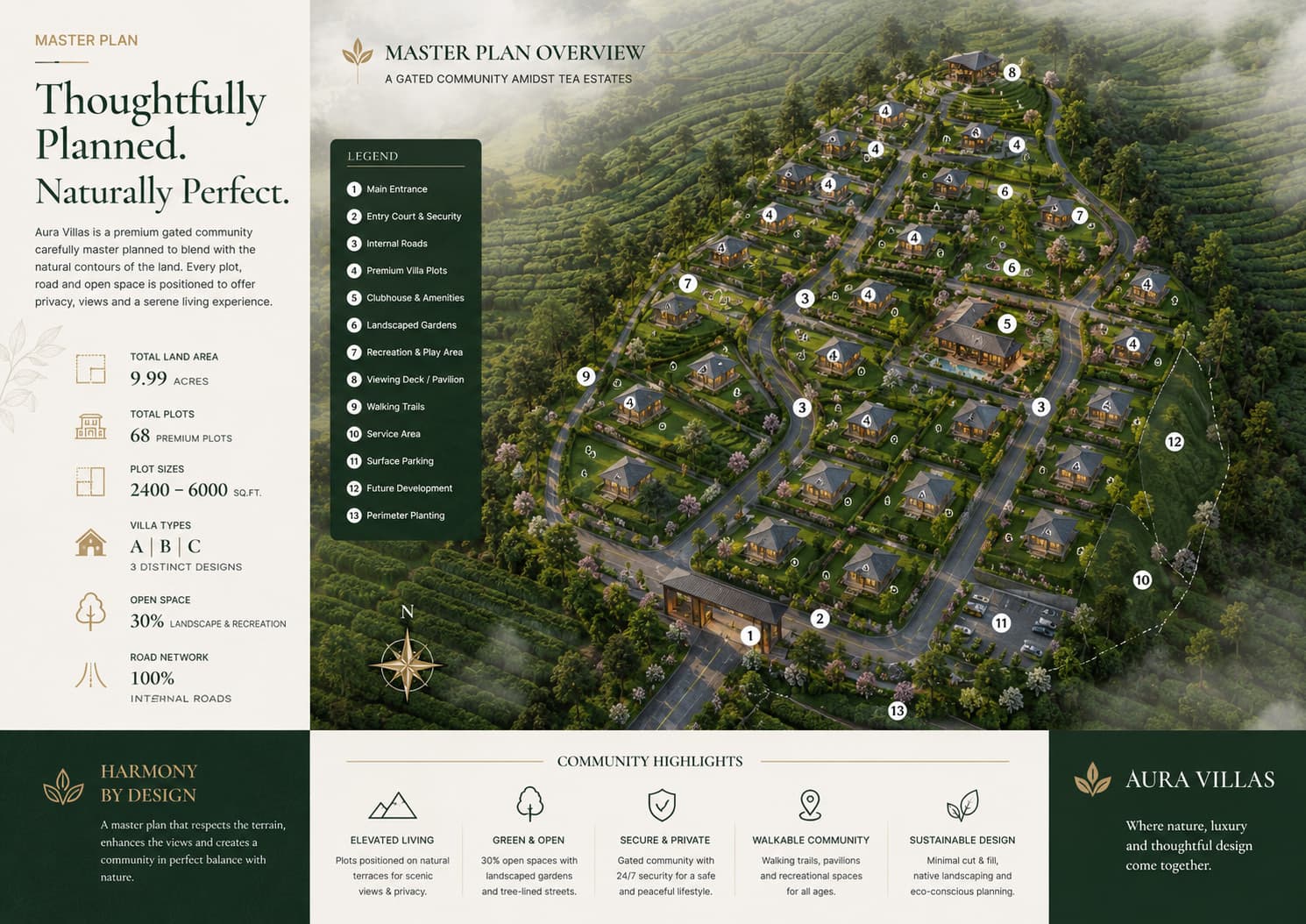 Aura Villas — master plan overview