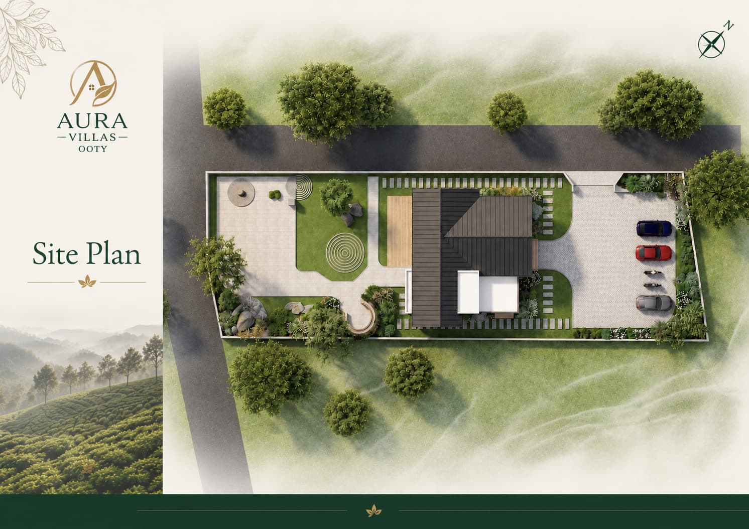 Aura Villas — individual villa site plan