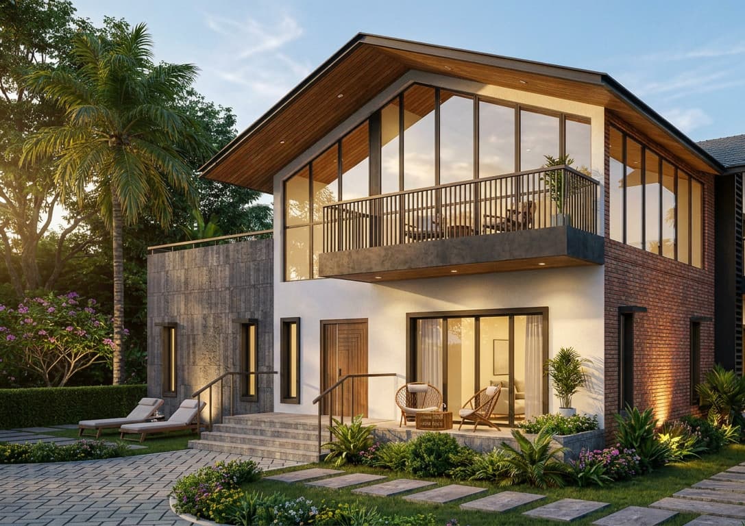Aura Villas, Ooty — villa exterior rendering