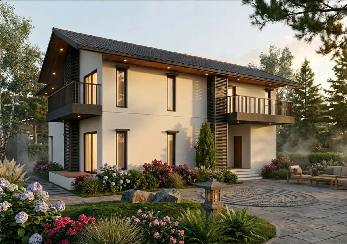 Aura Villas, Ooty — villa exterior rendering