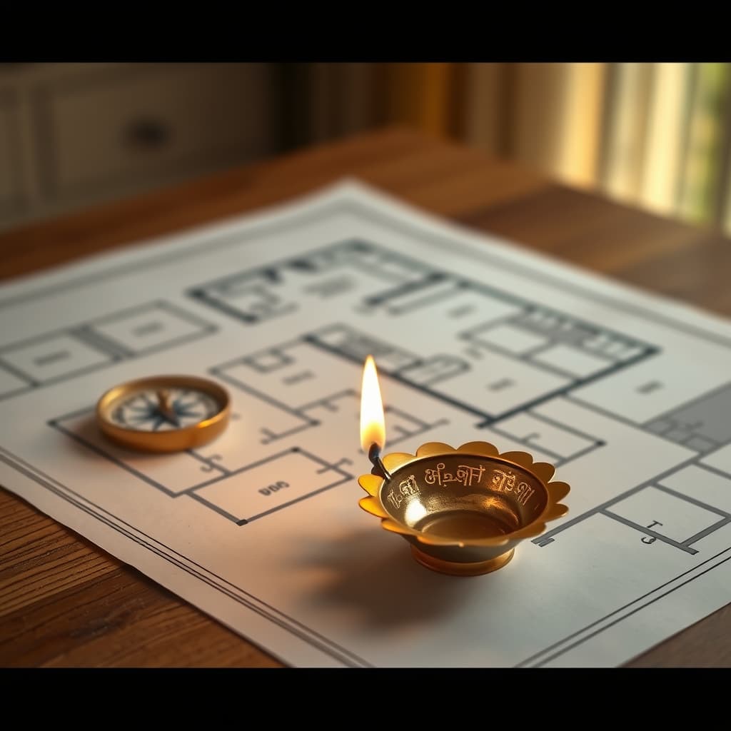 Illustration for design and Vastu guide articles