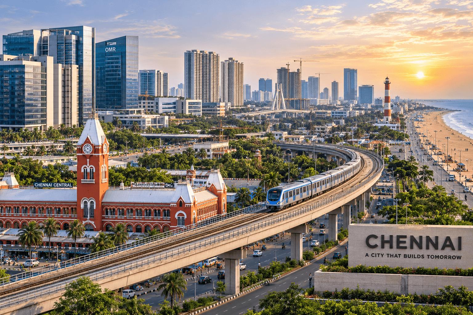 Illustrative skyline of Chennai