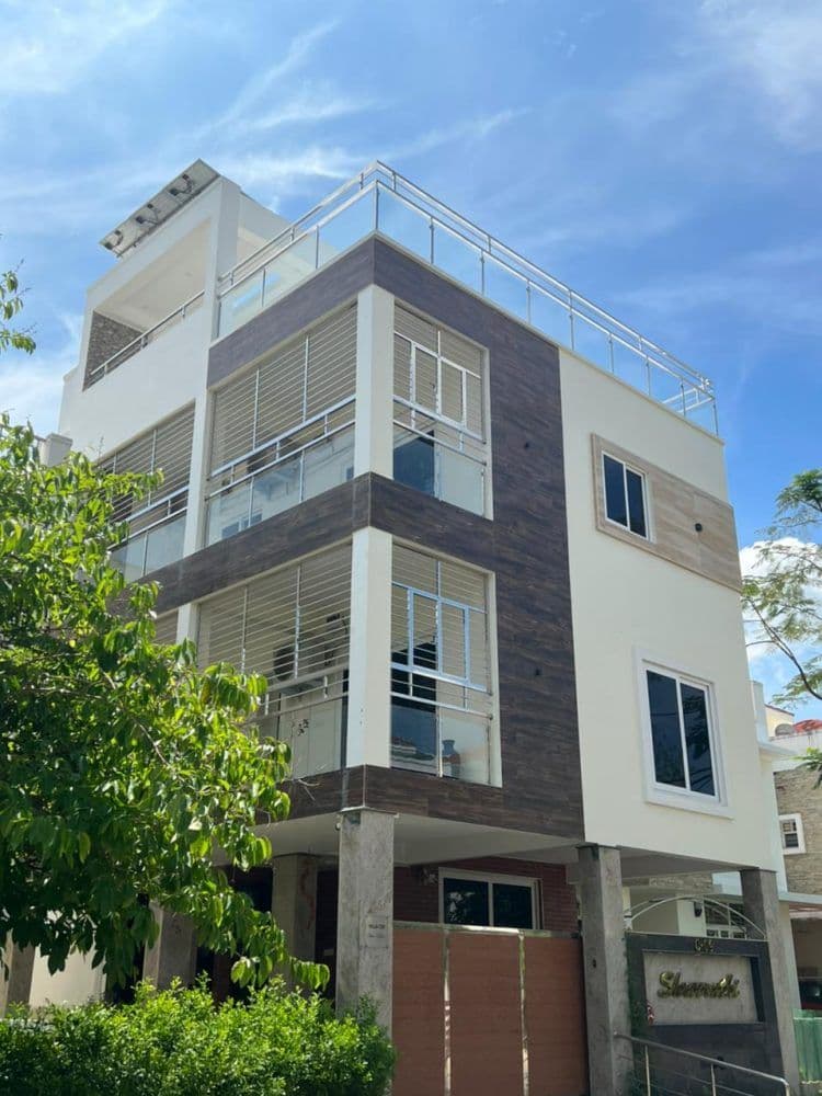 Completed multi-storey house exterior