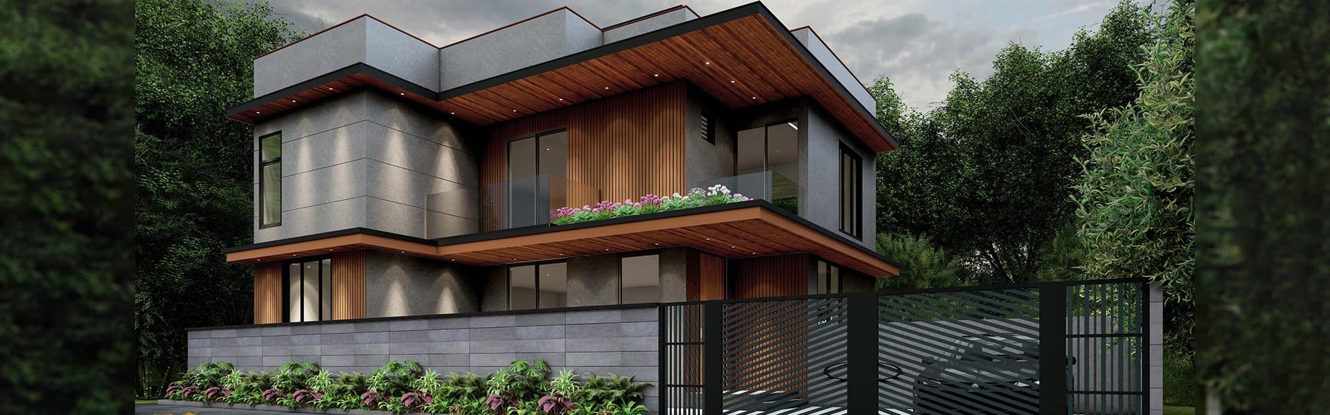 Beach Boulevard Phase II — villa row rendering