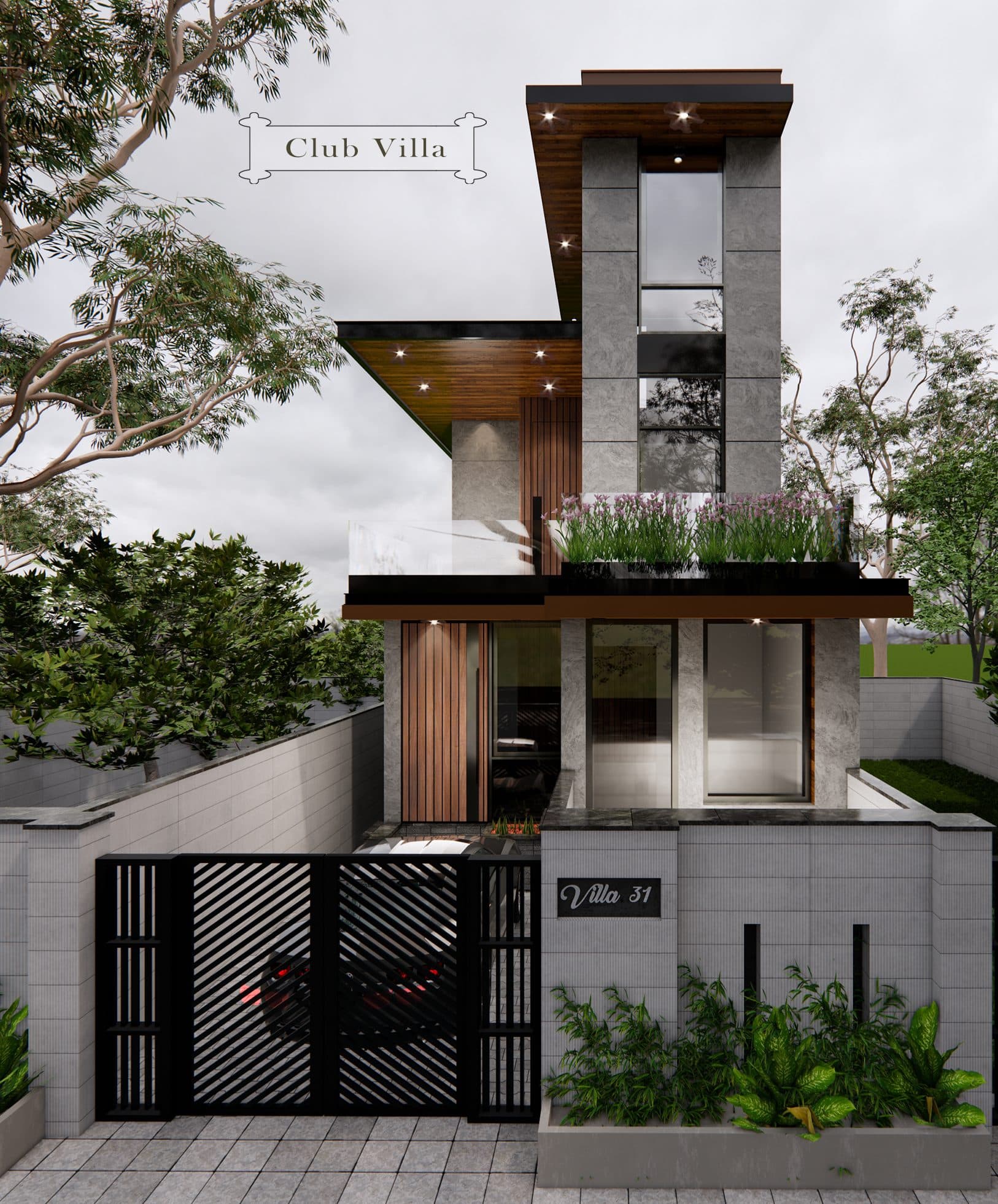 Beach Boulevard Phase II — Club Villa exterior rendering