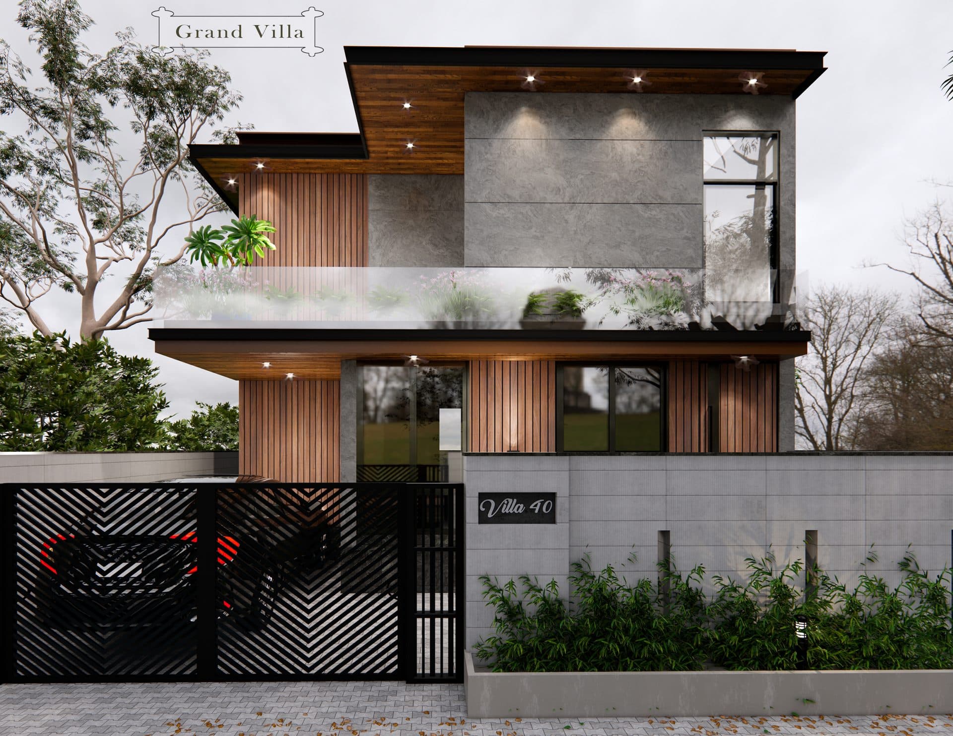 Beach Boulevard Phase II — Grand Villa exterior rendering