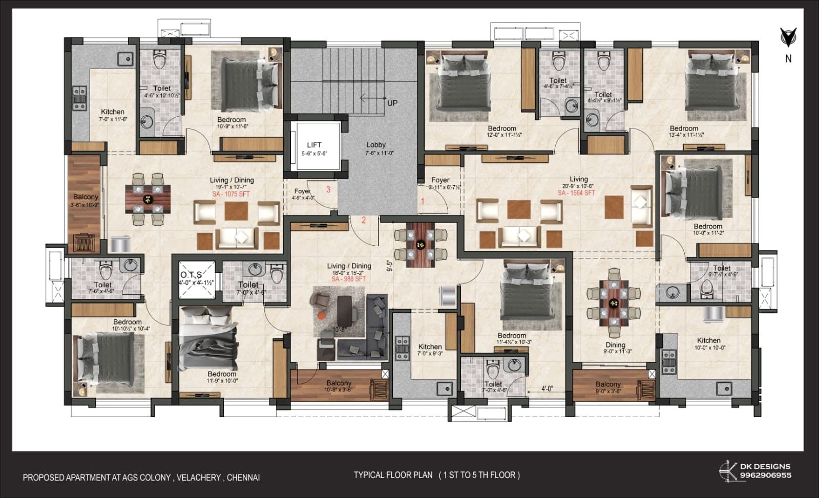 Bethel Flats, Velachery โ floor plan