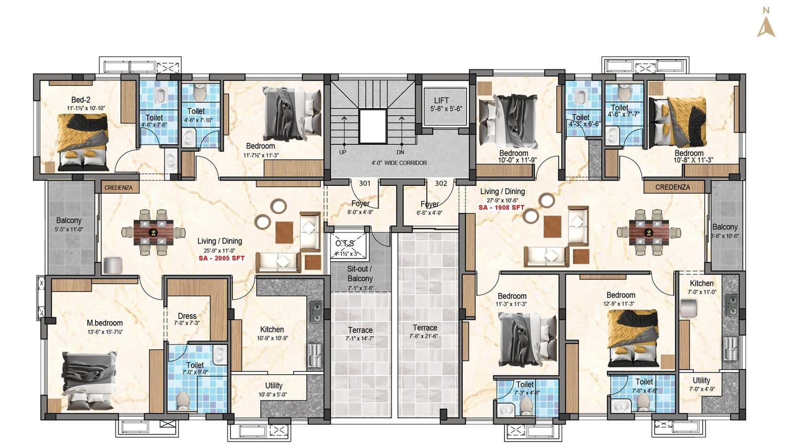 Elite Flats, S. Kolathur โ floor plan