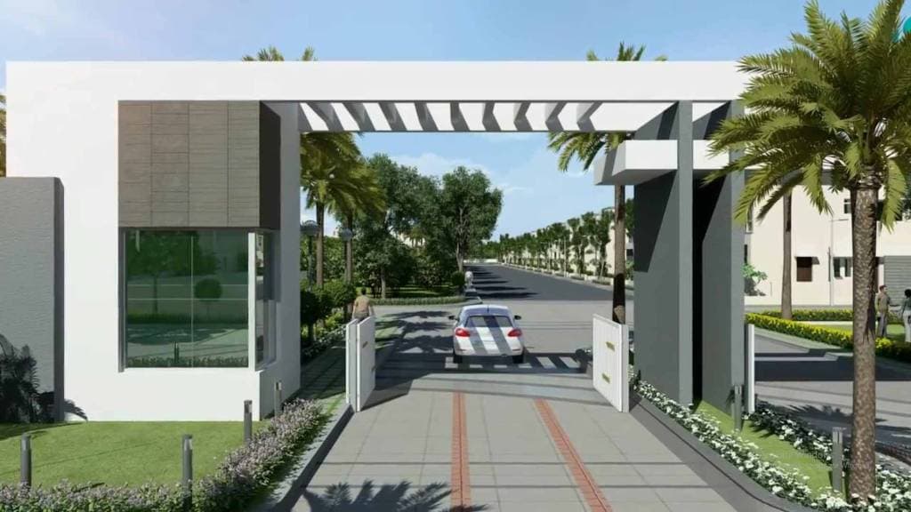 Gardenia One, Sriperumbudur โ community entrance rendering
