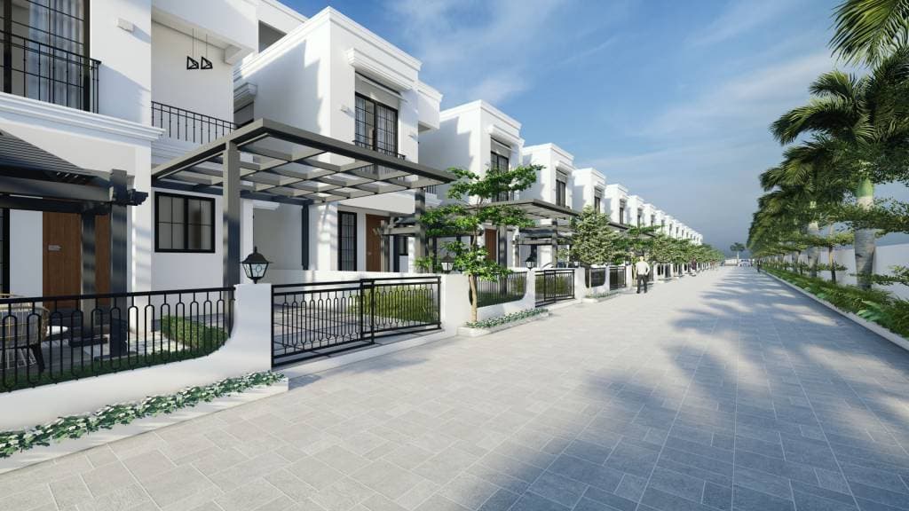 Palm Beach, ECR โ row of villas, exterior rendering