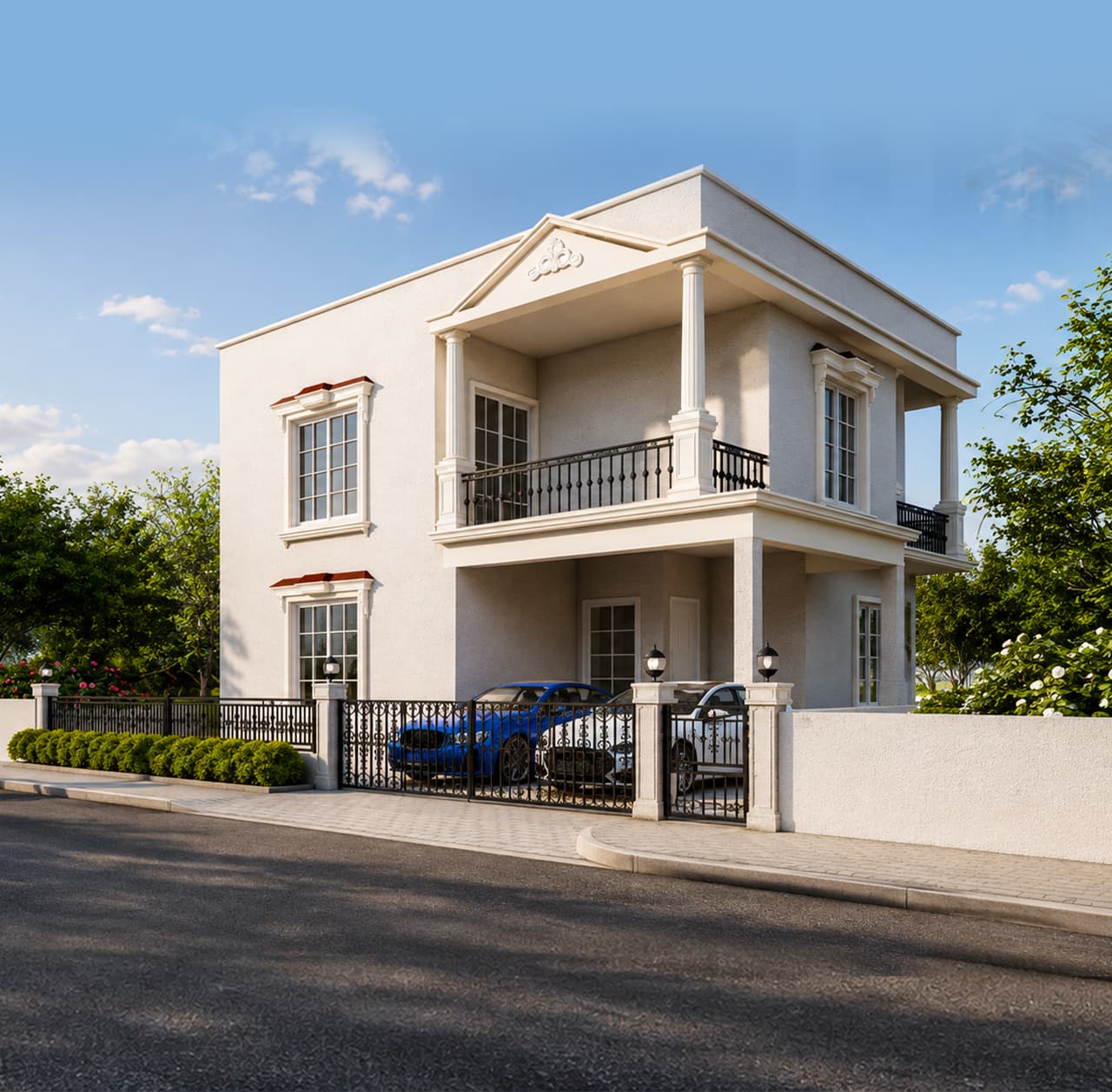 Regal Villas, Singanallur — villa exterior rendering